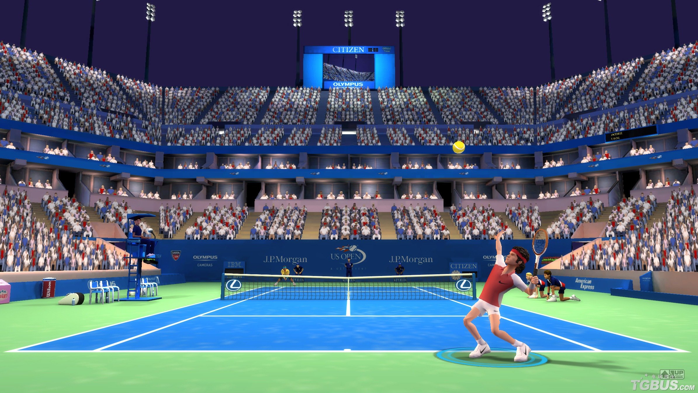 场面火爆！网球观众席沸腾不已